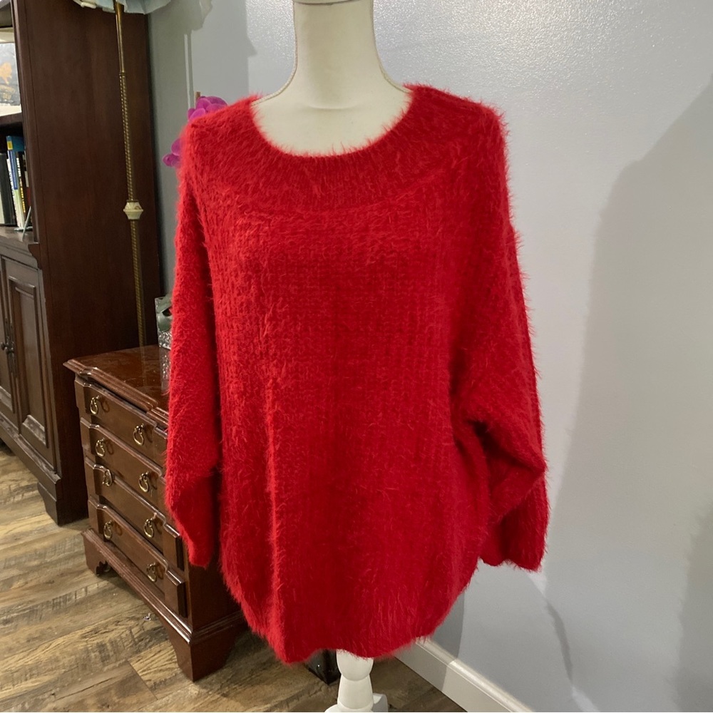 Kori America Plus Fuzzy Sweater